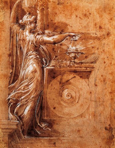 Studio della Vergine per la chiesa di Detached da Parmigianino