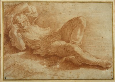 Figura barbuta, dormiente da Parmigianino