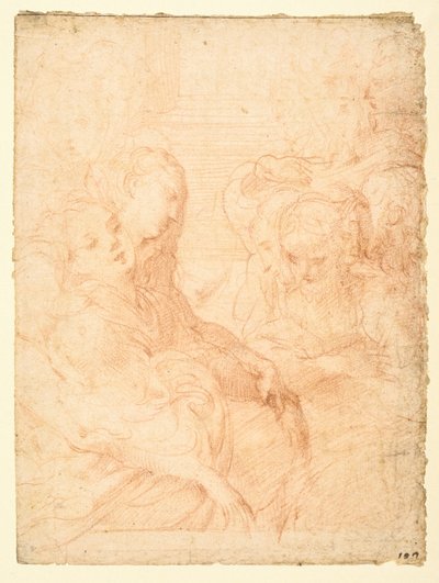 Gruppo di donne (recto) da Parmigianino