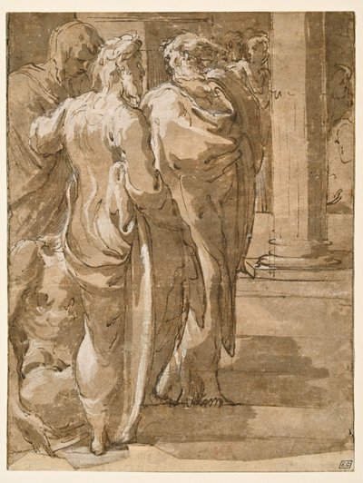 Guarigione del paralitico (?) da Parmigianino