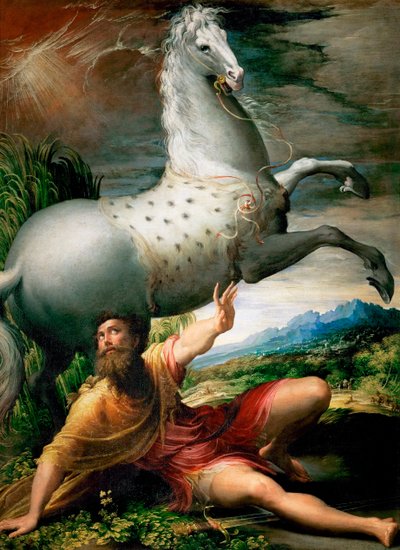 La conversione di San Paolo sulla via di Damasco da Parmigianino