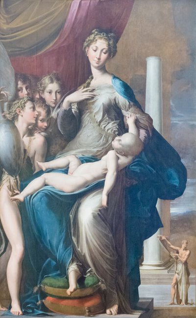 Madonna col Bambino e angeli, conosciuta come Madonna dal collo lungo da Parmigianino (1503 40)