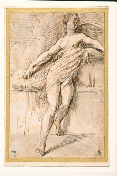 Figura femminile reclinata da Parmigianino