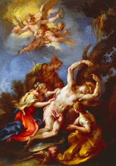 San Sebastiano assistito da donne sante da Parmigianino