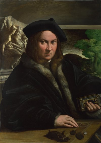 Ritratto di un collezionista, c. 1523 da Parmigianino