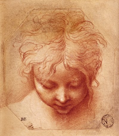 Studio di una testa da Parmigianino