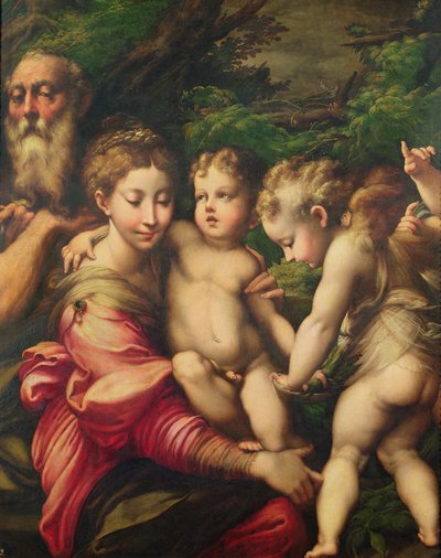 La Sacra Famiglia (Riposo durante la fuga in Egitto) 1524 da Parmigianino