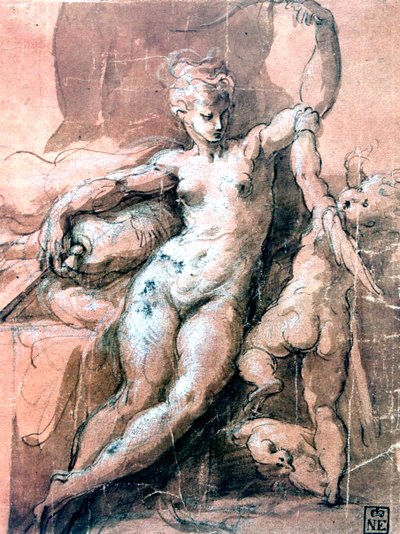 Venere e Bambino, c1513-1540 da Parmigianino