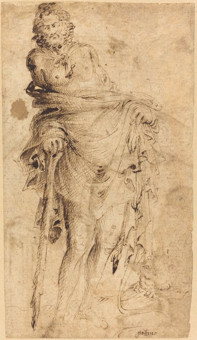 Ercole Appoggiato alla Sua Clava da Parri Spinelli