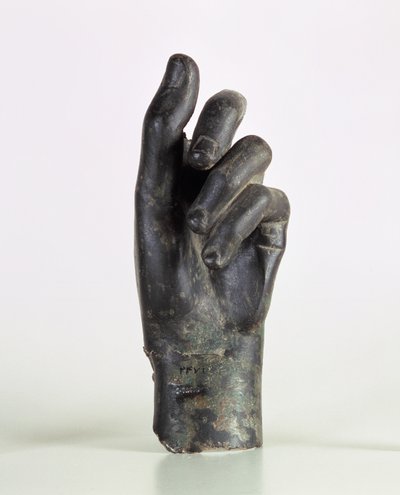 Frammento di una mano, possibilmente di un arciere, da Shami, Malamir, Iran da Parthian School