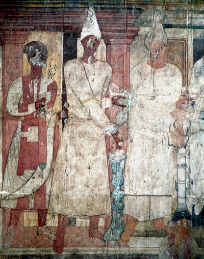 Impero Partico: Sacrificio di Conone, affresco del Tempio degli Dei Palmireni o Tempio di Bel da Parthian School