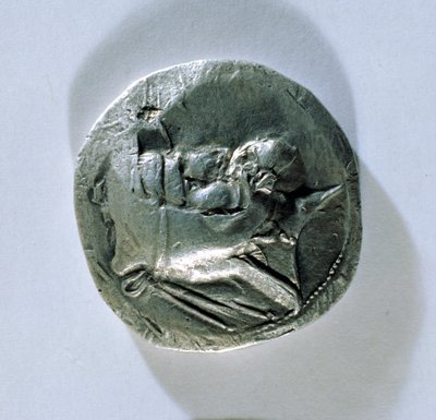 Tetradramma di Vahbarz, Re di Persis, raffigurante la testa del Re (dritto) da Parthian School