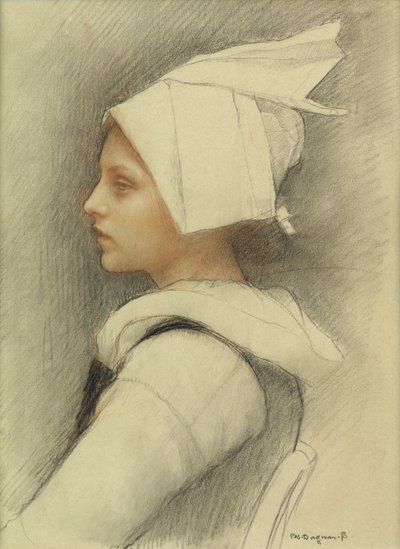 Una Ragazza Bretone da Pascal Adolphe Jean Dagnan Bouveret