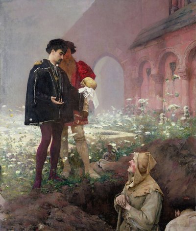 Amleto e il becchino, 1883 da Pascal Adolphe Jean Dagnan Bouveret
