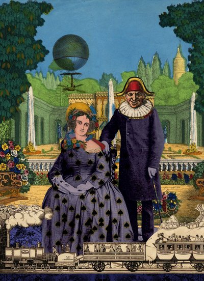 Coppia stravagante in giardino da Pascal Bouchet-Spiegel