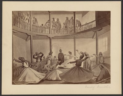 Danza dei dervisci rotanti da Pascal Sébah