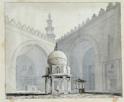 Corte della moschea del Sultano Hassan, Il Cairo, Egitto da Pascal Xavier (after) Coste