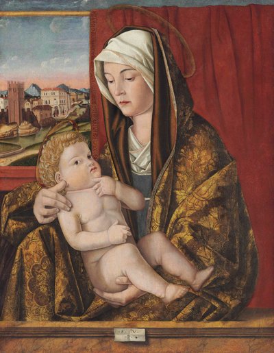 La Madonna e il Bambino da Pasqualino Veneto (fl.1496 1504)