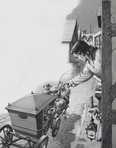 Messaggero nella notte da Pat (1907-95) Nicolle
