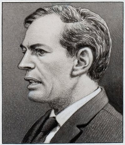 Professor Christiaan Barnard (gouache su carta) da Pat (1907-95) Nicolle