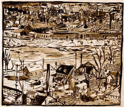 Città, 2013 (matita) da Pat Macdonald