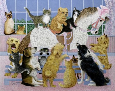 Along for the Ride (olio su tela) da Pat Scott