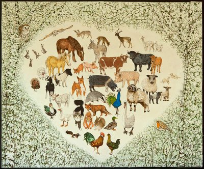 Al centro di tutto, 2013 (acrilico su calicò) da Pat Scott