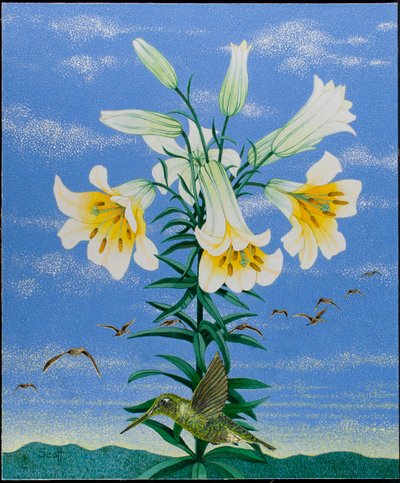 Early Birds, 2011 (acrilico su calico) da Pat Scott