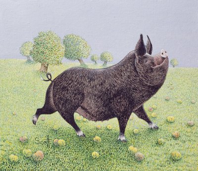 Sentirsi bene (acrilico su calico) da Pat Scott