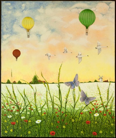 High Flyers, 2011 (acrilico su calico) da Pat Scott