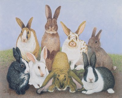 Siamo tutti orecchi (olio su tavola) da Pat Scott