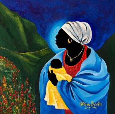 Madonna e bambino del giardino, 2019 da Patricia Brintle