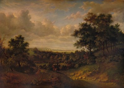 Una vista del Tamigi: Greenwich in lontananza, 1820 da Patrick Nasmyth