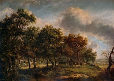 Cottage di un boscaiolo da Patrick Nasmyth