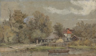 Campi di Battersea, dipinto per Charles Matthews, Esq. da Patrick Nasmyth