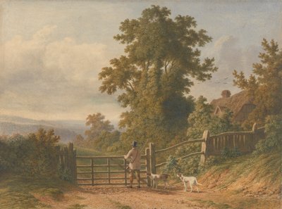 Cacciatore e i suoi cani da Patrick Nasmyth