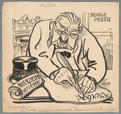Il sindaco vieta Heijermans Allerzielen da Patricq Kroon (signed by artist)