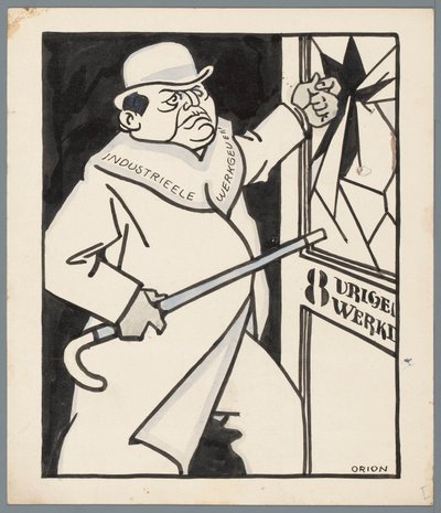 Datori di lavoro e la giornata lavorativa di otto ore da Patricq Kroon (signed by artist)