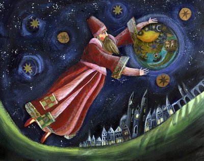 Michel de Nostradamus, astrologo. Illustrazione di Patrizia La Porta da Patrizia La Porta