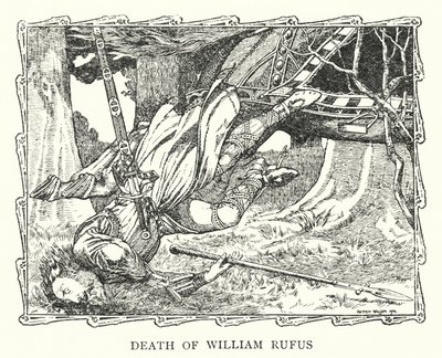 Morte di William Rufus (litografia) da Patten (after) Wilson