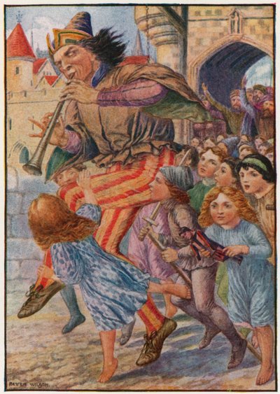 "Fermati, fermati!" Gridarono le persone, "sta prendendo i nostri bambini!" da Patten Wilson