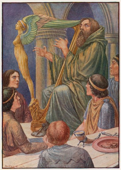 Il Dagda prendeva la sua arpa e suonava qualche accordo da Patten Wilson
