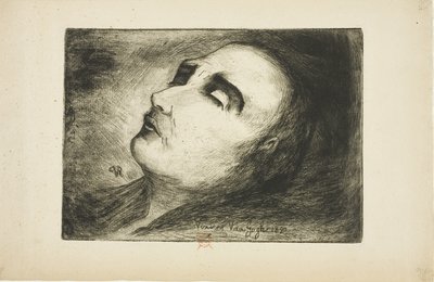 Vincent van Gogh sul Suo Letto di Morte da Paul (1828 1909) Gachet