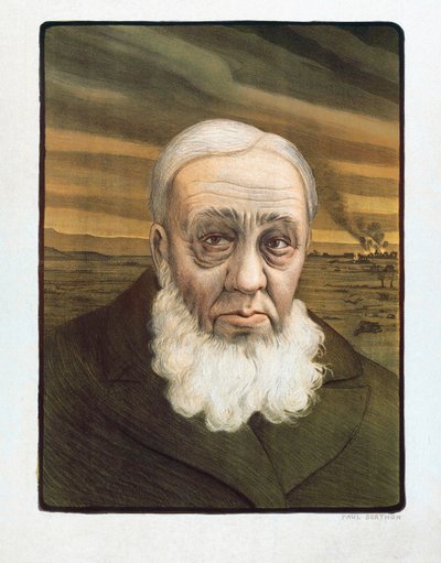 Ritratto di Paul Kruger (1825-1904) da Paul (after) Berthon