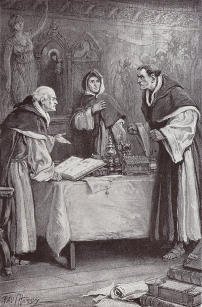 Illustrazione per The Cloister and The Hearth di Charles Reade da Paul (after) Hardy