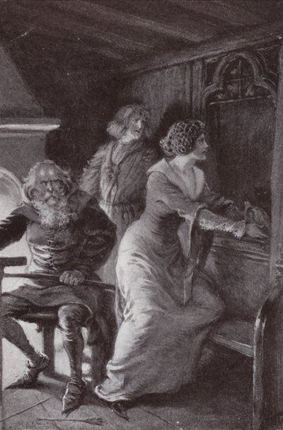 Illustrazione per The Cloister and The Hearth di Charles Reade (litografia) da Paul (after) Hardy
