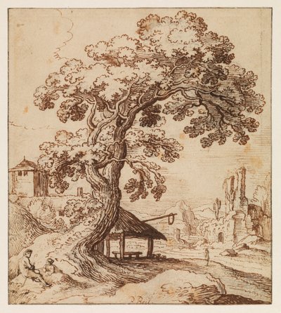 Paesaggio con rovine e figure, c.1615 da Paul (circle of) Brill or Bril