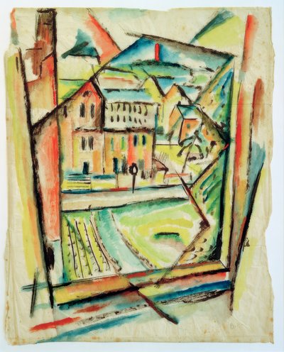Vista dalla finestra da Paul Adolf Seehaus