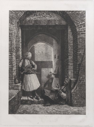 Guardia Arnaut al Cairo, 1868 da Paul Adolphe Rajon