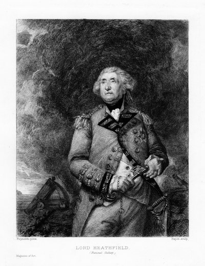 George Augustus Eliott, Lord Heathfield, 1890 da Paul Adolphe Rajon